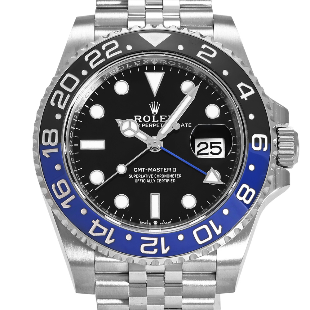 GMT Master II Steel Black Dial Jubilee Batman 40mm 2019