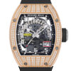 w260608-2 RM29 Rose Gold Skeletonized Dial Full Factory Diamond Case Automatic 48mm