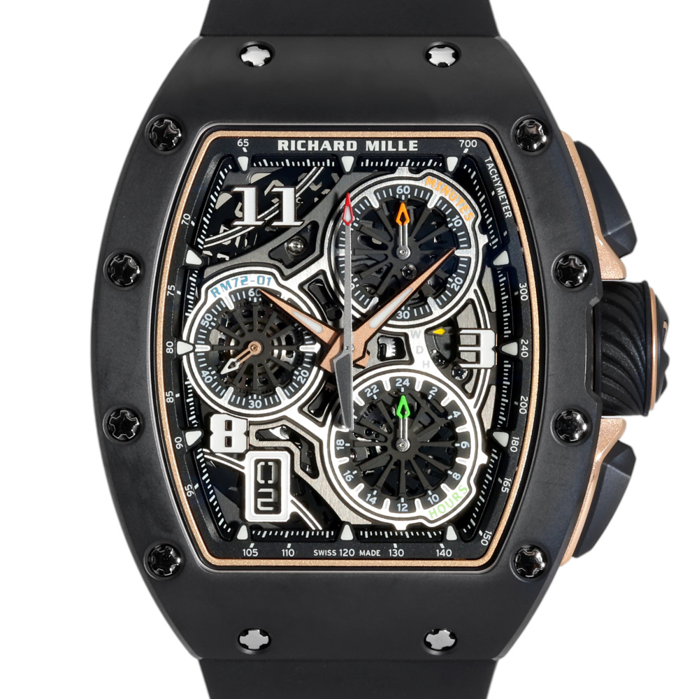 RM72-01 Rose Gold Skeletonized Dial Automatic Lifestyle Flyback Chronograph 38.4mm 2022