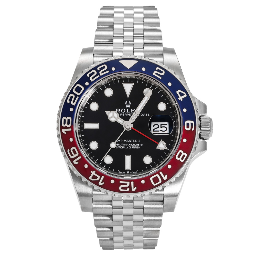GMT Master II Steel Black Dial Jubilee Pepsi 40mm 2019