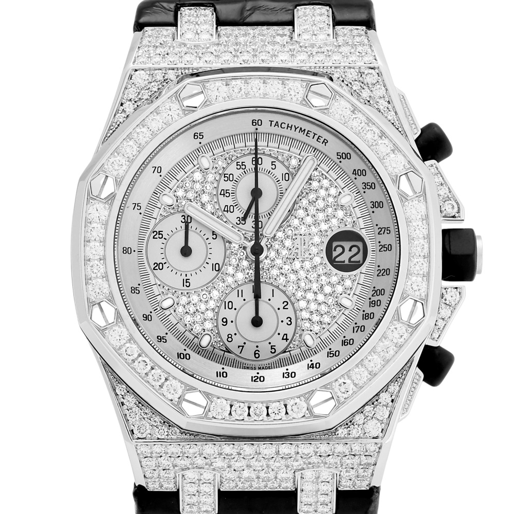 w261860-2 Royal Oak Offshore Chronograph White gold Diamond 42mm 2013