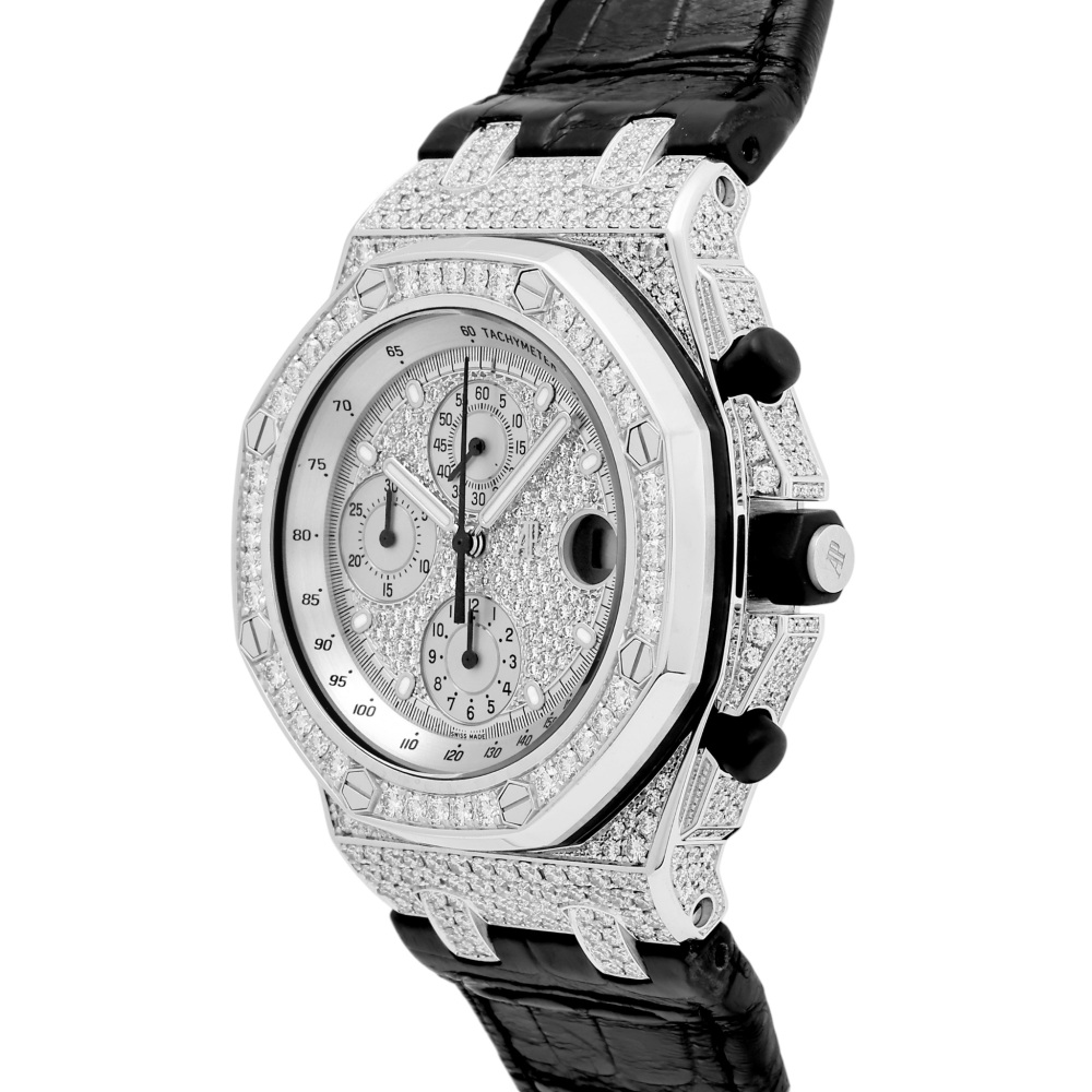 w261860-4 Royal Oak Offshore Chronograph White gold Diamond 42mm 2013