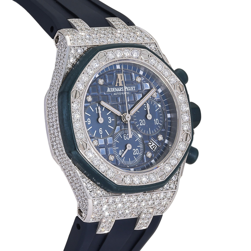w261990-3 Royal Oak Offshore Chronograph White gold Diamond 37mm