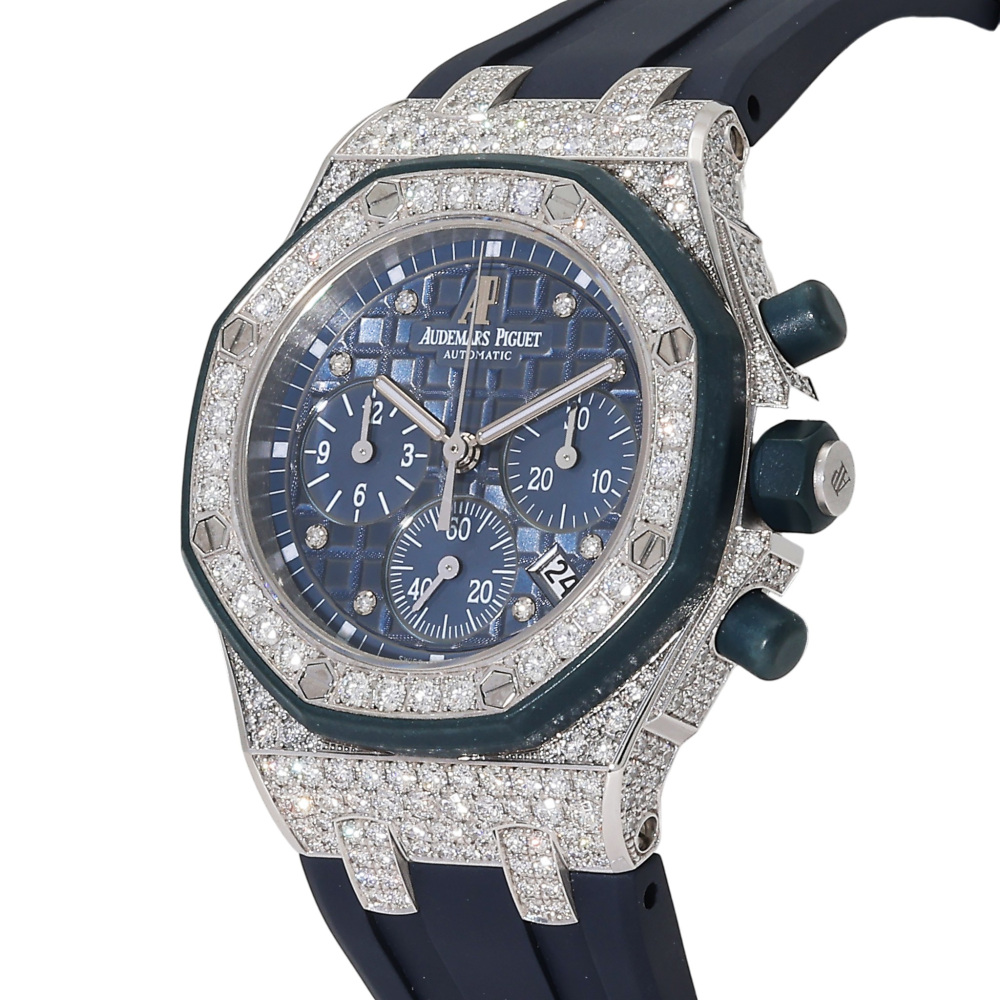 w261990-4 Royal Oak Offshore Chronograph White gold Diamond 37mm