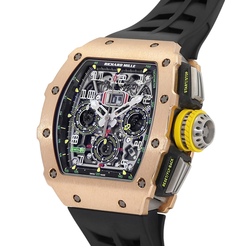 RM11-03 Rose Gold Skeletonized Dial Flyback Chronograph 49.9mm 2020