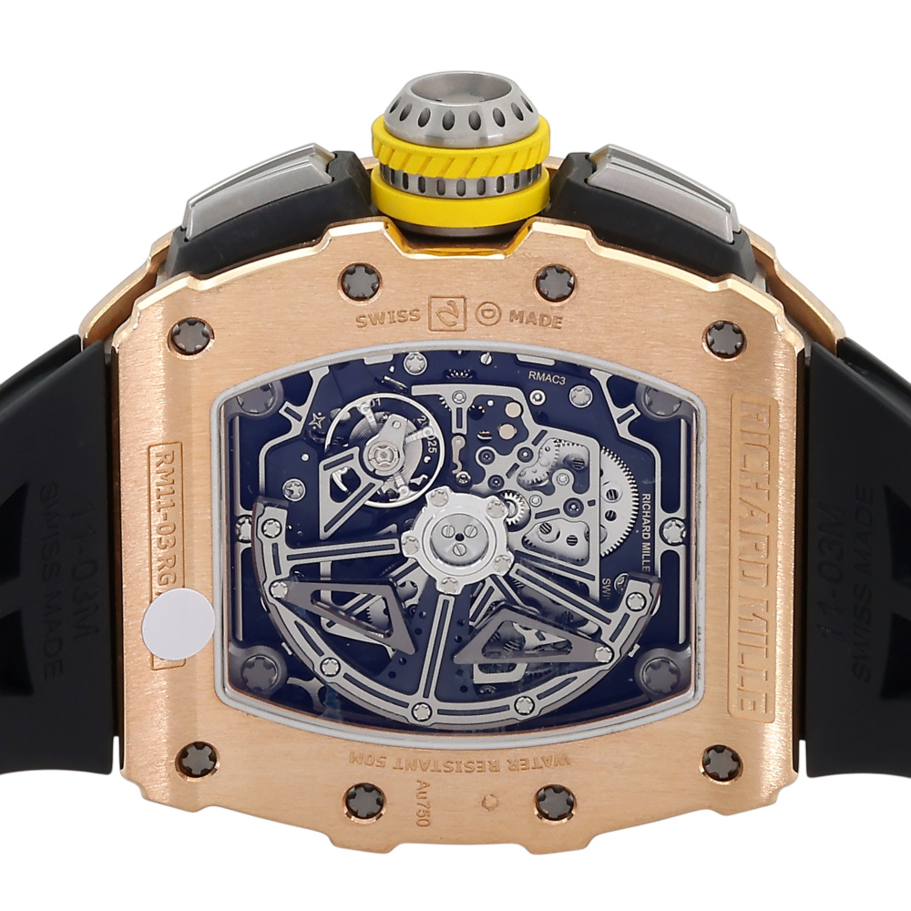 RM11-03 Rose Gold Skeletonized Dial Flyback Chronograph 49.9mm 2020