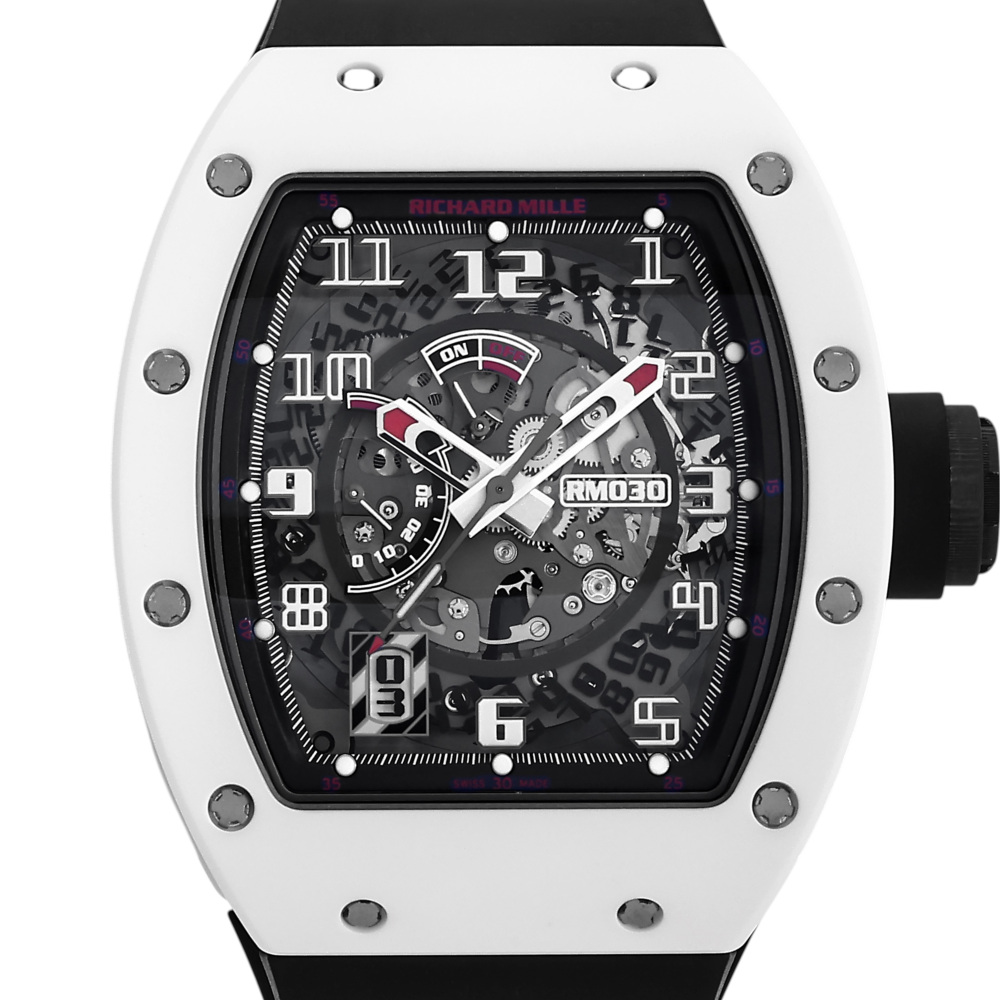 w262720-2 RM30 Ceramic Skeletonized Dial White Rush 50mm