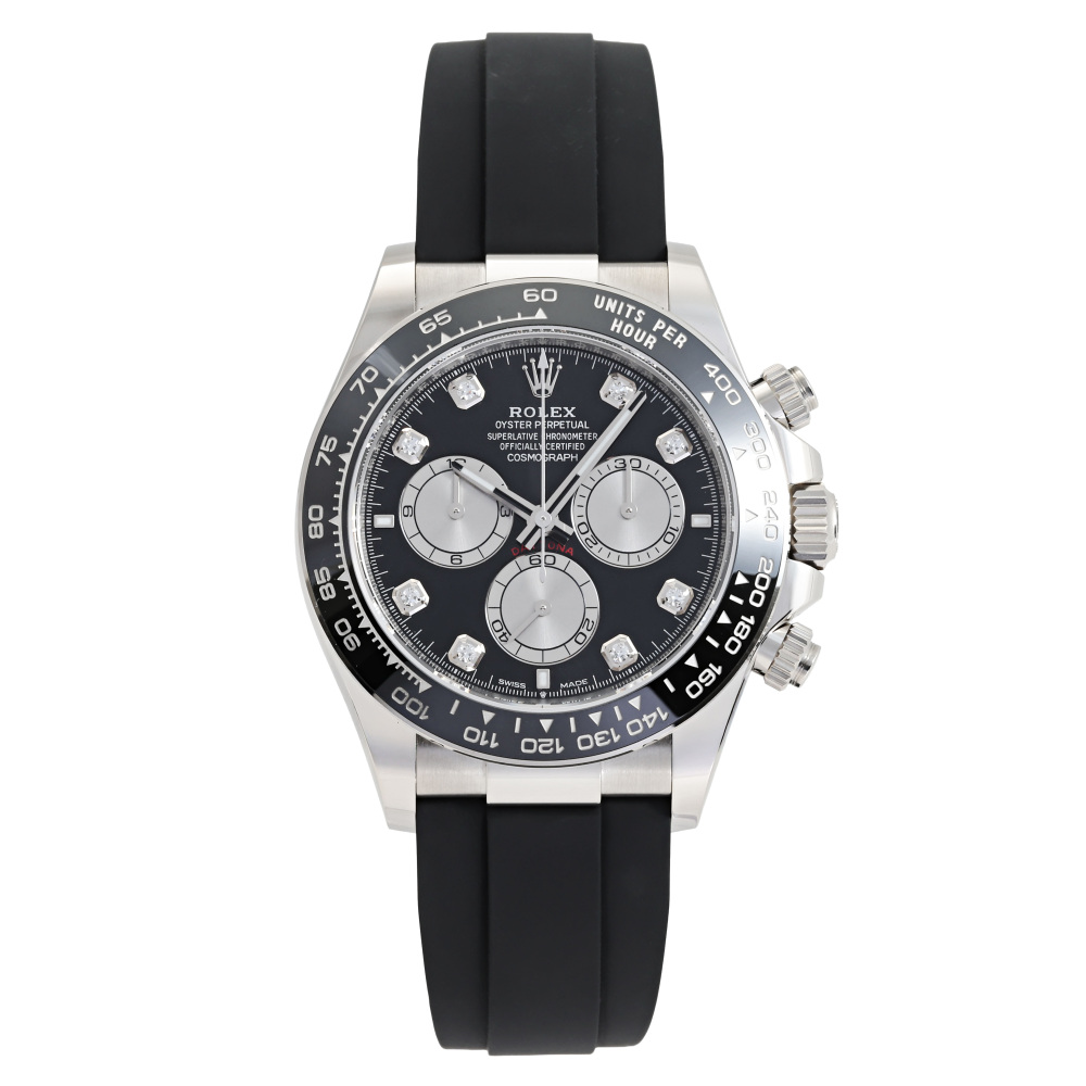 Daytona White Gold Black Diamond Dial 40mm 2024